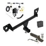 Custom Fit Trailer Hitch Wiring Harness (Plug & Play) 2" Drop Ball-Mount w/ Locking Pin/Clip 2" Chrome Ball Rubber Hitch Plug Cover Installation Hardware Installation Instructions 76585 118829 7005111 7010 Draw-Tite Trailer Tow Hitch 20-23 B Trailer Tow Hitch For 20-24 Buick Encore GX Deluxe Package Wiring 2" Ball Mount and Lock