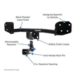 Custom Fit Trailer Hitch Removable 2” Receiver Wiring Harness (Plug & Play) 2" Drop Ball-Mount w/ Pin/Clip 2" Chrome Ball Installation Hardware Installation Instructions 76922 118792 21536 Draw-Tite Trailer Tow Hitch 19-23 Volvo XC40 Hidden Trailer Tow Hitch For 19-23 Volvo XC40 Hidden Removable 2" Receiver Complete Package w/ Wiring and 2" Ball
