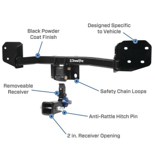 Custom Fit Trailer Hitch Removable 2” Receiver Wiring Harness (Plug & Play) 2" Drop Ball-Mount w/ Pin/Clip 1-7/8" Chrome Ball Installation Hardware Installation Instructions 76923 118843 23 63816 Draw-Tite Trailer Tow Hitch 20-23 BMX X1 Hid Trailer Tow Hitch For 20-24 BMX X1 Hidden Removable 2" Receiver Complete Package w/ Wiring and 1-7/8" Ball
