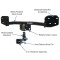 Custom Fit Trailer Hitch Removable 2” Receiver Wiring Harness (Plug & Play) 2" Drop Ball-Mount w/ Pin/Clip 1-7/8" Chrome Ball Installation Hardware Installation Instructions 76923 118843 23 63816 Draw-Tite Trailer Tow Hitch 20-23 BMX X1 Hid Trailer Tow Hitch For 20-24 BMX X1 Hidden Removable 2" Receiver Complete Package w/ Wiring and 1-7/8" Ball