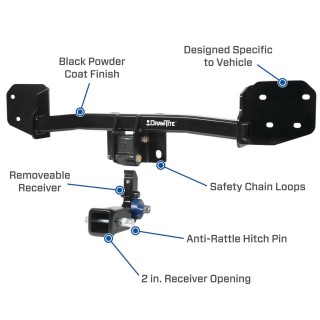 Custom Fit Trailer Hitch Removable 2” Receiver Wiring Harness (Requires Splicing) 2" Drop Ball-Mount w/ Locking Pin/Clip 2" Chrome Ball Rubber Hitch Plug Cover Installation Hardware Installation Instructions 76925 119191 7005111 7010 Draw-Tite T Trailer Tow Hitch For 21-22 Mercedes Benz GLE350 Hidden Removable 2" Receiver Deluxe Package Wiring 2" Ball Mount and Lock