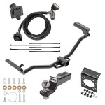 Custom Fit Trailer HitchTow Harness Wiring Package (7-Way) 2" Drop Ball-Mount w/ Pin/Clip 2" Chrome Ball 7-Way Mounting Bracket Installation Hardware Installation Instructions 84034 118272 20212 21536 Draw-Tite Trailer Hitch Tow Package 7-Way R Trailer Hitch Tow Package w/ 7-Way RV Wiring For 11-19 Ford Explorer w/ 2" Drop Mount 2" Ball Class 3 2" Receiver Reese