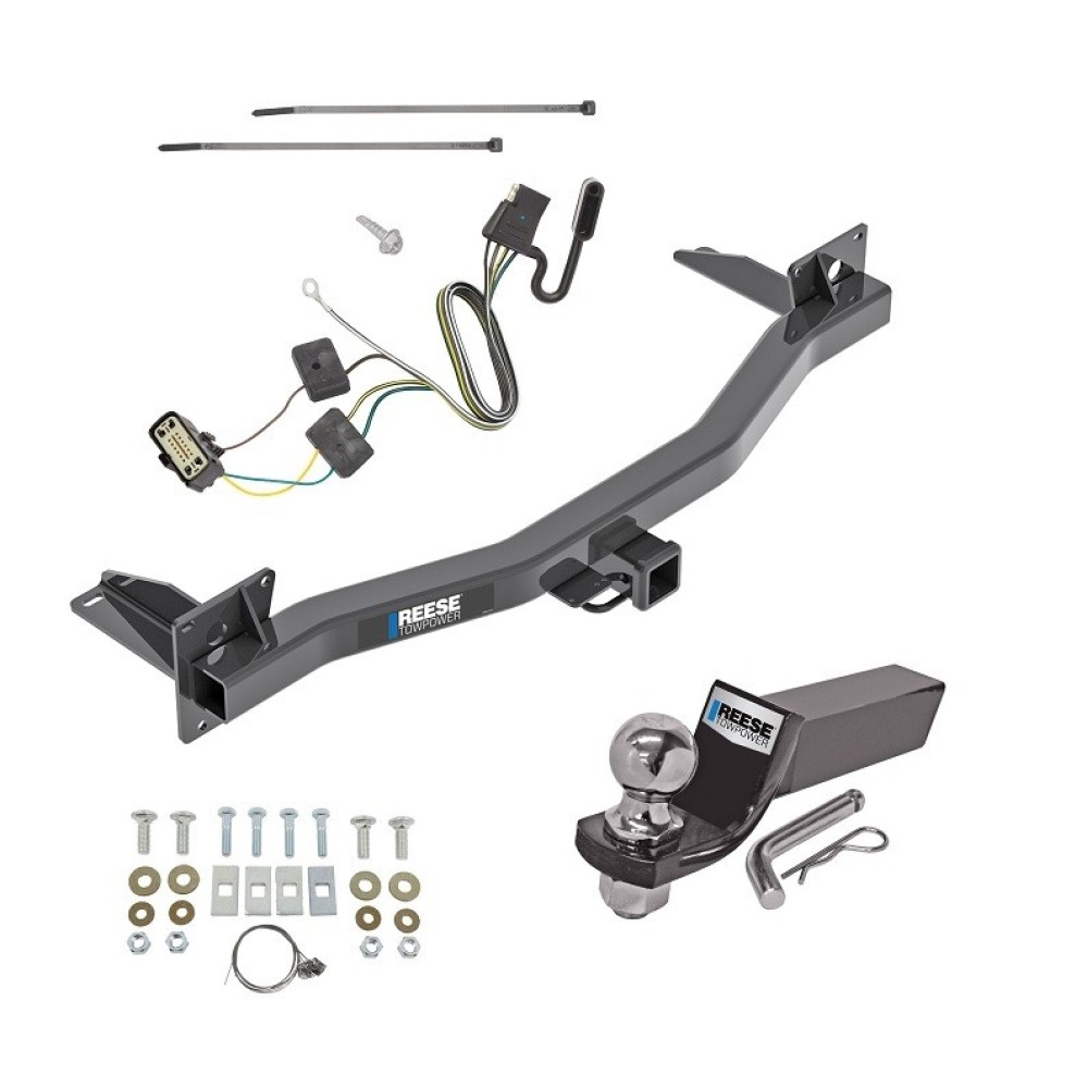 Custom Fit Trailer Hitch Wiring Harness (Plug & Play) 2" Drop Ball-Mount w/ Pin/Clip 2" Chrome Ball Installation Hardware Installation Instructions 84184 118761 21536 Reese Tow Package 18-23 Buick Enclave Chevrolet Traverse Trailer Hitch Wir Tow Package For 18-24 Buick Enclave 18-23 Chevrolet Traverse 24-24 Limited Trailer Hitch w/ Wiring 2" Drop Mount 2" Ball 2" Receiver Reese