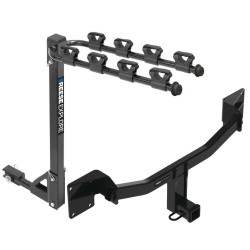 Reese Trailer Tow Hitch For 2021-2023 Buick Envision 2" Receiver Class 3 Tilt Away Adult or Child Arms Fold Down 4 Bike Carrier