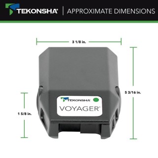 Tekonsha Voyager Proportional Brake Controller Vehicle Specific Trailer Light Plug & Play Wiring 4-Flat Prewired Adapter 4-Way to RV 7-Way 7-Way Mounting Bracket w/ Hardware Brake Controller Install Kit Wire Hardware 20amp Fuse Installation Hardware I Economy Voyager Brake Control w/ 7-Way Wiring For 03-24 Chevy Express GMC Savana Van 1500 2500 3500 3 Axles