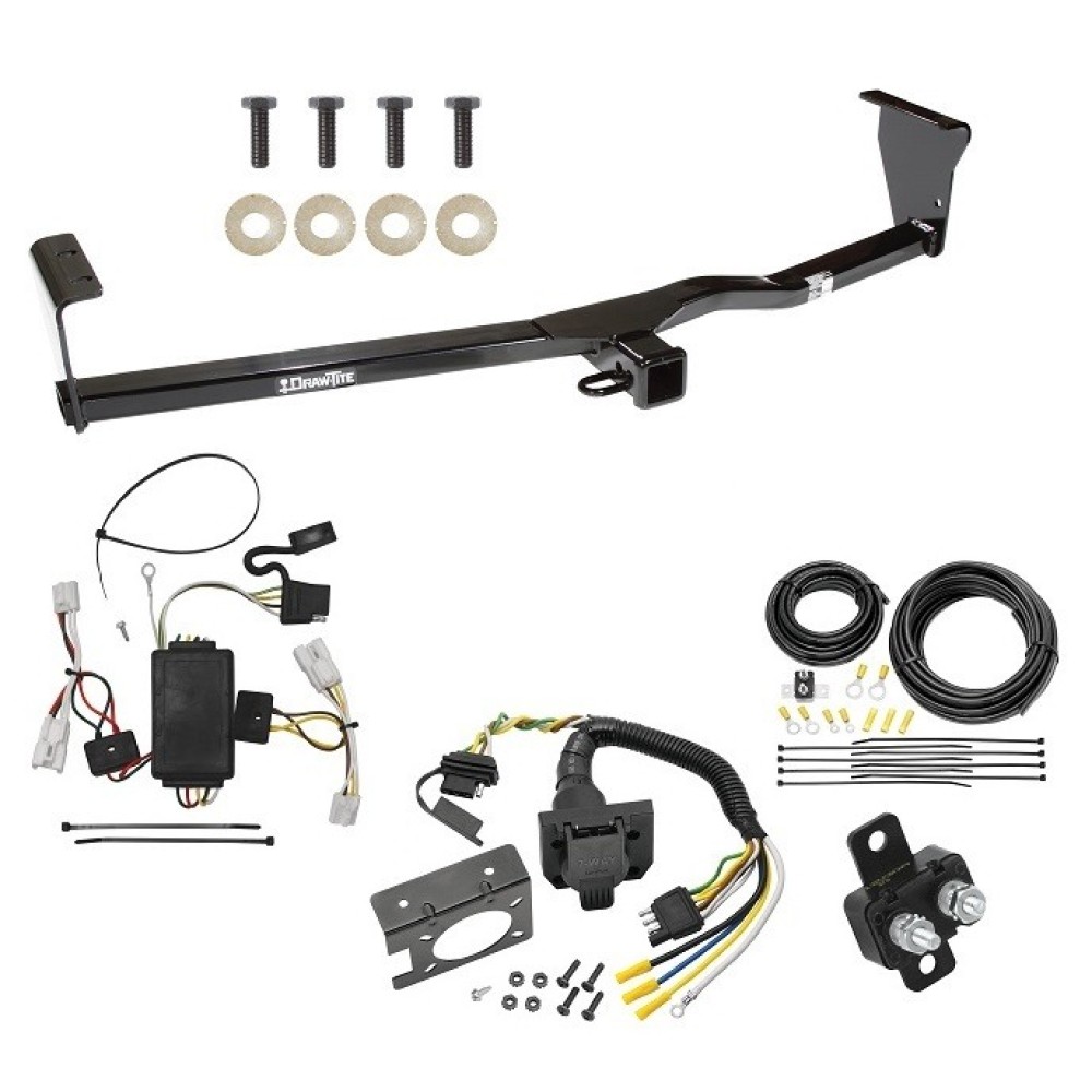 Custom Fit Trailer Hitch Wiring Harness (Plug & Play) Trailer Connector Adapter Brake Control Wiring Kit Circuit Breaker Installation Hardware Installation Instructions 75684 85343 20506 7012a 118415 Draw-Tite Trailer Hitch 7-Way RV Wiring 10-12 Hyun Trailer Hitch w/ 7-Way RV Wiring For 10-12 Hyundai Santa Fe Class 3 2" Receiver All Models