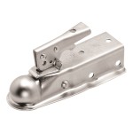 Fulton Fas-Lok Trailer Coupler 2" Channel Tongue 1-7/8" Ball 2,000 lbs. Trigger Latch Zinc