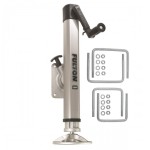 Fulton F2 Trailer Jack 2,000 lbs. Bolt-On w/ Pivoting Footplate Fits 3"x4" & 3"x5" Frames