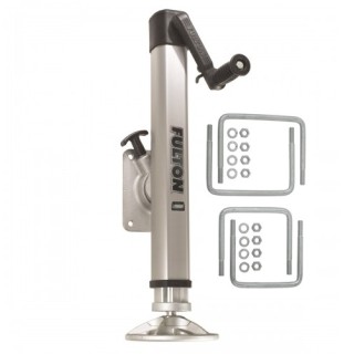 1413230134 Fulton F2 Marine Trailer Jack 2000 lbs. Lift Capacity Side Wind Bolt-On Side Mount 10 inch Travel Fulton F2 Trailer Jack 2,000 lbs. Bolt-On w/ Pivoting Footplate Fits 3"x4" & 3"x5" Frames