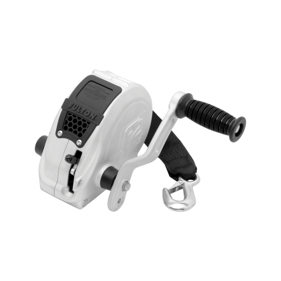 Fulton F2 Marine Trailer Winch 1600 lbs Capacity 20 ft Sharkskin Strap Adjustable Handle Lifetime Warranty - FW1600Z0301 Fulton F2 Marine Trailer Winch 1600 lbs Capacity