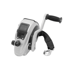 Fulton F2 Marine Trailer Winch Single-Speed 2000 lbs Capacity 20 ft Sharkskin Strap Adjustable Handle Lifetime Warranty - FW20000101 Boat Winch