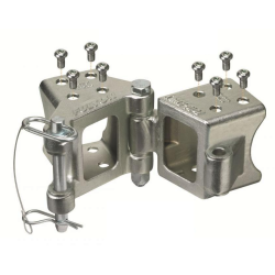 Fulton 3" x 3" Bolt-On Trailer Hinge Kit Fold-Away Coupler 5,000 lbs Tongue Frame