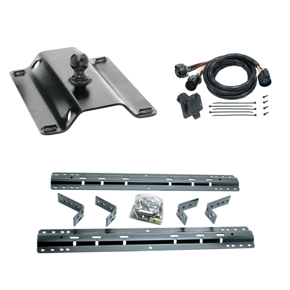 For 2007-2016 GMC Sierra 3500 HD Industry Standard Semi-Custom Above Bed Rail Kit + 25K Pro Series Gooseneck Hitch + In-Bed Wiring (For 5'8 or Shorter Bed (Sidewinder Required), Except w/OEM HD Towing Prep Package, w/o Factory Puck System Models) By Reese For 2007-2016 GMC Sierra 3500 HD Industry Standard Semi-Custom Above Bed Rail Kit + 25K Pro Series Gooseneck Hitch + In-Bed Wiring (For 5'8 or Shorter Bed (Sidewinder Required), Except w/OEM HD Towing Prep Package, w/o Factory Puck System Models) By Reese