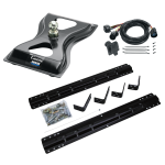 For 1999-2016 Ford F-250 Super Duty Industry Standard Semi-Custom Above Bed Rail Kit + 25K Reese Gooseneck Hitch + In-Bed Wiring (For 5'8 or Shorter Bed, w/o Factory Puck System Models) By Reese