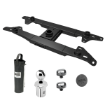 For 2017-2022 Ford F-250 Super Duty Elite Series Fifth Wheel Hitch Mounting System Rail Kit + Gooseneck Pop-In Ball For Models w/o Factory Puck System (Excludes: w/Factory Prep Kit, w/o Factory Puck System Models) By Reese
