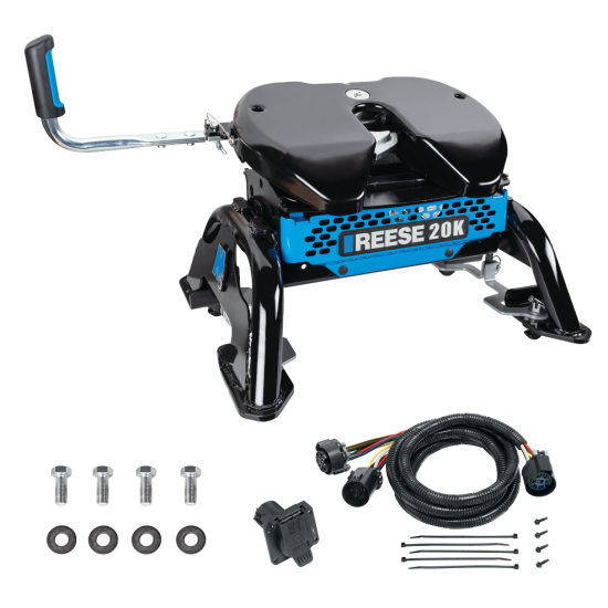 For 2020-2024 Chevrolet Silverado 2500 HD M5 Fifth Wheel Hitch + In-Bed Wiring 20K Talon Jaw Complete System For Models w/ Factory Puck System (For w/Factory or Reese Elite Puck System Models) By Reese For 2020-2024 Chevrolet Silverado 2500 HD M5 Fifth Wheel Hitch + In-Bed Wiring 20K Talon Jaw Complete System For Models w/ Factory Puck System (For w/Factory or Reese Elite Puck System Models) By Reese