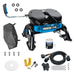 For 2020-2024 Chevrolet Silverado 2500 HD M5 Fifth Wheel Hitch + In-Bed Wiring 27K Talon Jaw Complete System For Models w/ Factory Puck System + King Pin Lock + 10" Lube Plate + Fifth Wheel Cover + Lube (For w/Factory or Reese Elite Puck System Model For 2020-2024 Chevrolet Silverado 2500 HD M5 Fifth Wheel Hitch + In-Bed Wiring 27K Talon Jaw Complete System For Models w/ Factory Puck System + King Pin Lock + 10" Lube Plate + Fifth Wheel Cover + Lube (For w/Factory or Reese Elite Puck System Model