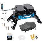 For 2011-2024 Ford F-250 Super Duty M5 Fifth Wheel Hitch 32K Talon Jaw Complete System For Models w/ Factory Puck System + King Pin Lock + 10" Lube Plate + Fifth Wheel Cover + Lube (For w/Factory or Reese Elite Puck System Models) By Reese