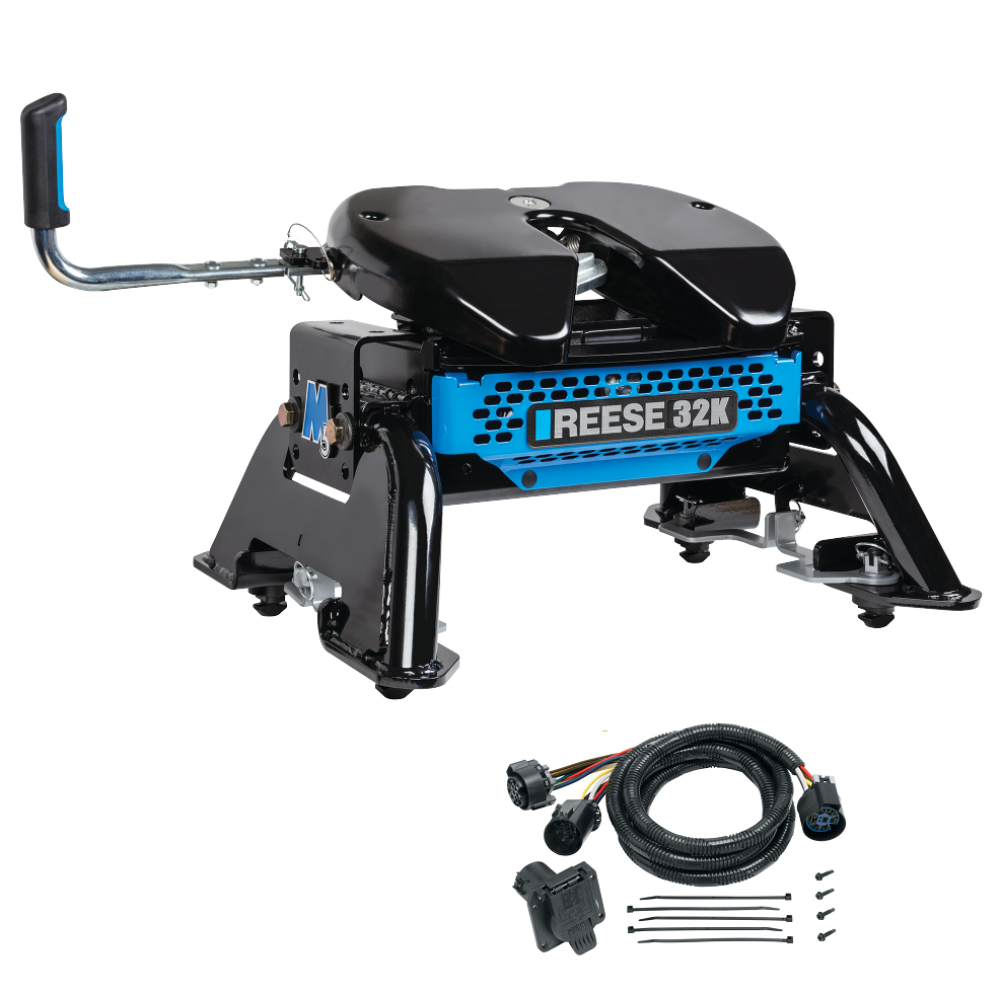 For 2020-2024 Chevrolet Silverado 2500 HD M5 Fifth Wheel Hitch + In-Bed Wiring 32K Talon Jaw Complete System For Models w/ Factory Puck System (For w/Factory or Reese Elite Puck System Models) By Reese For 2020-2024 Chevrolet Silverado 2500 HD M5 Fifth Wheel Hitch + In-Bed Wiring 32K Talon Jaw Complete System For Models w/ Factory Puck System (For w/Factory or Reese Elite Puck System Models) By Reese