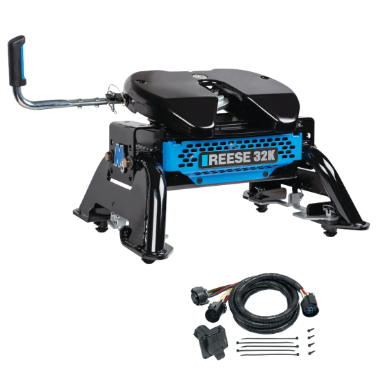 For 2020-2024 Chevrolet Silverado 2500 HD M5 Fifth Wheel Hitch + In-Bed Wiring 32K Talon Jaw Complete System For Models w/ Factory Puck System (For w/Factory or Reese Elite Puck System Models) By Reese For 2020-2024 Chevrolet Silverado 2500 HD M5 Fifth Wheel Hitch + In-Bed Wiring 32K Talon Jaw Complete System For Models w/ Factory Puck System (For w/Factory or Reese Elite Puck System Models) By Reese