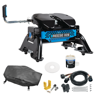 For 2020-2024 Chevrolet Silverado 2500 HD M5 Fifth Wheel Hitch + In-Bed Wiring 32K Talon Jaw Complete System For Models w/ Factory Puck System + King Pin Lock + 10" Lube Plate + Fifth Wheel Cover + Lube (For w/Factory or Reese Elite Puck System Model For 2020-2024 Chevrolet Silverado 2500 HD M5 Fifth Wheel Hitch + In-Bed Wiring 32K Talon Jaw Complete System For Models w/ Factory Puck System + King Pin Lock + 10" Lube Plate + Fifth Wheel Cover + Lube (For w/Factory or Reese Elite Puck System Model