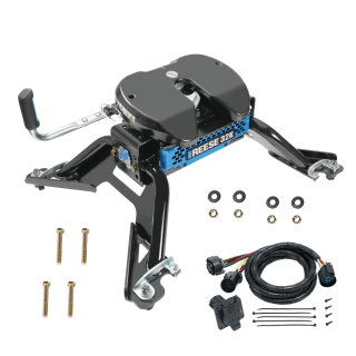 For 2015-2024 RAM 2500 M5 Fifth Wheel Hitch + In-Bed Wiring 32K Talon Jaw Complete System For Models w/ Factory Puck System (For w/Factory or Reese Elite Puck System Models) By Reese For 2015-2024 RAM 2500 M5 Fifth Wheel Hitch + In-Bed Wiring 32K Talon Jaw Complete System For Models w/ Factory Puck System (For w/Factory or Reese Elite Puck System Models) By Reese