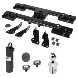 For 2020-2024 GMC Sierra 3500 HD Elite Series Fifth Wheel Hitch Mounting System Rail Kit + Gooseneck Pop-In Ball For Models w/o Factory Puck System (For 6-1/2' and 8 foot Bed, w/o Factory Puck System Models) By Reese For 2020-2024 GMC Sierra 3500 HD Elite Series Fifth Wheel Hitch Mounting System Rail Kit + Gooseneck Pop-In Ball For Models w/o Factory Puck System (For 6-1/2' and 8 foot Bed, w/o Factory Puck System Models) By Reese