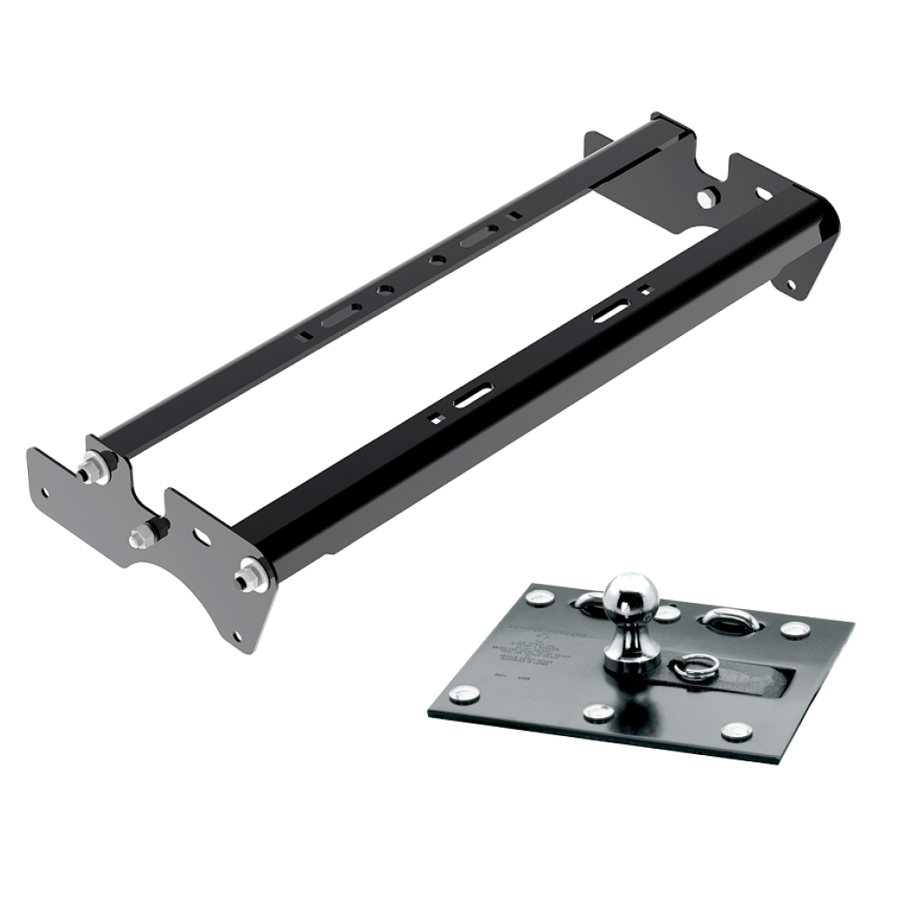 For 2015-2023 Ford F-150 Fold Down Plate Underbed Gooseneck Hitch System (Excludes: Raptor, w/o Factory Puck System Models) By Draw-Tite For 2015-2023 Ford F-150 Fold Down Plate Underbed Gooseneck Hitch System (Excludes: Raptor, w/o Factory Puck System Models) By Draw-Tite