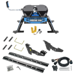 For 2007-2010 Chevrolet Silverado 3500 HD Custom Industry Standard Above Bed Rail Kit + Reese M5 20K Fifth Wheel + In-Bed Wiring + King Pin Lock (For 5'8 or Shorter Bed (Sidewinder Required), w/o Factory Puck System Models) By Reese For 2007-2010 Chevrolet Silverado 3500 HD Custom Industry Standard Above Bed Rail Kit + Reese M5 20K Fifth Wheel + In-Bed Wiring + King Pin Lock (For 5'8 or Shorter Bed (Sidewinder Required), w/o Factory Puck System Models) By Reese