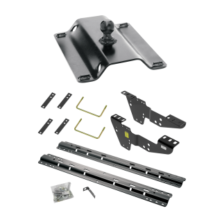 For 1999-2006 GMC Sierra 1500 Custom Industry Standard Above Bed Rail Kit + 25K Pro Series Gooseneck Hitch (For 6-1/2' and 8 foot Bed, w/o Factory Puck System Models) By Reese