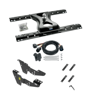 For 2007-2007 Chevrolet Silverado 1500 HD Custom Industry Standard Above Bed Rail Kit + 25K Reese Gooseneck Hitch + In-Bed Wiring (For 5'8 or Shorter Bed (Sidewinder Required), (Classic), w/o Factory Puck System Models) By Reese For 2007-2007 Chevrolet Silverado 1500 HD Custom Industry Standard Above Bed Rail Kit + 25K Reese Gooseneck Hitch + In-Bed Wiring (For 5'8 or Shorter Bed (Sidewinder Required), (Classic), w/o Factory Puck System Models) By Reese
