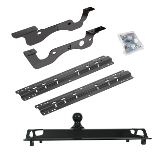 For 2017-2022 Ford F-250 Super Duty Custom Industry Standard Above Bed Rail Kit + 25K Pro Series Gooseneck Hitch (For 6-1/2' and 8 foot Bed, Except Dual Rear Wheel or Cab & Chassis, w/o Factory Puck System Models) By Reese For 2017-2022 Ford F-250 Super Duty Custom Industry Standard Above Bed Rail Kit + 25K Pro Series Gooseneck Hitch (For 6-1/2' and 8 foot Bed, Except Dual Rear Wheel or Cab & Chassis, w/o Factory Puck System Models) By Reese