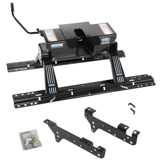 For 1999-2010 Ford F-350 Super Duty Custom Industry Standard Above Bed Rail Kit + 16K Fifth Wheel (For 6-1/2' and 8 foot Bed, Except Cab & Chassis, w/o Factory Puck System Models) By Reese For 1999-2010 Ford F-350 Super Duty Custom Industry Standard Above Bed Rail Kit + 16K Fifth Wheel (For 6-1/2' and 8 foot Bed, Except Cab & Chassis, w/o Factory Puck System Models) By Reese