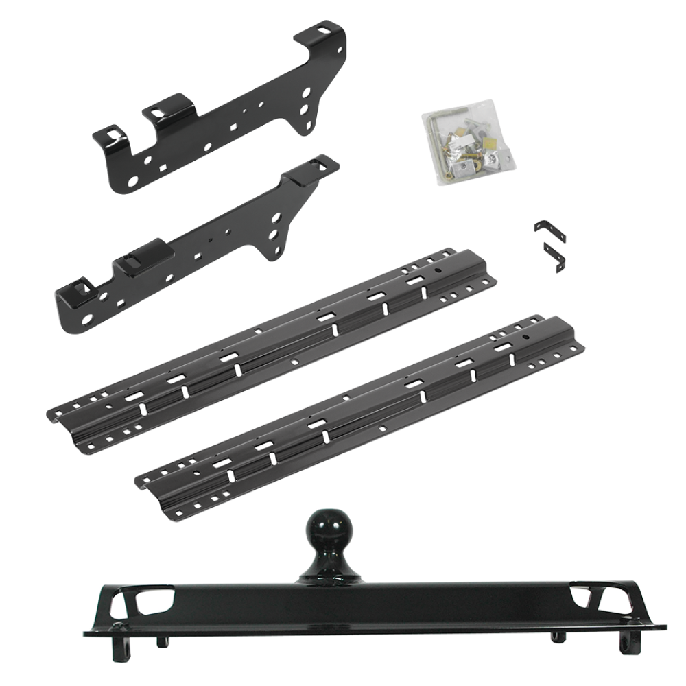 For 1999-2010 Ford F-250 Super Duty Custom Industry Standard Above Bed Rail Kit + 25K Pro Series Gooseneck Hitch (For 5'8 or Shorter Bed (Sidewinder Required), Except Cab & Chassis, w/o Factory Puck System Models) By Reese For 1999-2010 Ford F-250 Super Duty Custom Industry Standard Above Bed Rail Kit + 25K Pro Series Gooseneck Hitch (For 5'8 or Shorter Bed (Sidewinder Required), Except Cab & Chassis, w/o Factory Puck System Models) By Reese