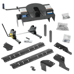 For 2007-2021 Toyota Tundra Custom Industry Standard Above Bed Rail Kit + 20K Fifth Wheel + Square Slider (For 6-1/2' or Shorter Bed, w/o Factory Puck System Models) By Reese