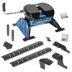 For 2007-2021 Toyota Tundra Custom Industry Standard Above Bed Rail Kit + Reese M5 27K Fifth Wheel (For 6-1/2' and 8 foot Bed, w/o Factory Puck System Models) By Reese For 2007-2021 Toyota Tundra Custom Industry Standard Above Bed Rail Kit + Reese M5 27K Fifth Wheel (For 6-1/2' and 8 foot Bed, w/o Factory Puck System Models) By Reese