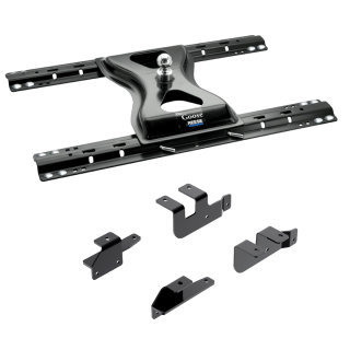 For 2014-2024 RAM 2500 Custom Outboard Above Bed Rail Kit + 25K Reese Gooseneck Hitch (For 5'8 or Shorter Bed (Sidewinder Required), w/o Factory Puck System Models) By Reese For 2014-2024 RAM 2500 Custom Outboard Above Bed Rail Kit + 25K Reese Gooseneck Hitch (For 5'8 or Shorter Bed (Sidewinder Required), w/o Factory Puck System Models) By Reese