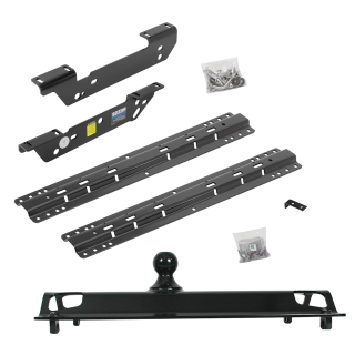For 2011-2016 Ford F-250 Super Duty Custom Outboard Above Bed Rail Kit + 25K Pro Series Gooseneck Hitch (For 6-1/2' and 8 foot Bed, Except Cab & Chassis, w/o Factory Puck System Models) By Reese For 2011-2016 Ford F-250 Super Duty Custom Outboard Above Bed Rail Kit + 25K Pro Series Gooseneck Hitch (For 6-1/2' and 8 foot Bed, Except Cab & Chassis, w/o Factory Puck System Models) By Reese
