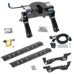 For 2023-2024 Ford F-250 Super Duty Custom Outboard Above Bed Rail Kit + 20K Fifth Wheel + In-Bed Wiring + King Pin Lock (For 5'8 or Shorter Bed (Sidewinder Required), Except Cab & Chassis, w/o Factory Puck System Models) By Reese For 2023-2024 Ford F-250 Super Duty Custom Outboard Above Bed Rail Kit + 20K Fifth Wheel + In-Bed Wiring + King Pin Lock (For 5'8 or Shorter Bed (Sidewinder Required), Except Cab & Chassis, w/o Factory Puck System Models) By Reese