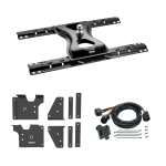 For 2020-2024 Chevrolet Silverado 2500 HD Custom Outboard Above Bed Rail Kit + 25K Reese Gooseneck Hitch + In-Bed Wiring (For 5'8 or Shorter Bed (Sidewinder Required), w/o Factory Puck System Models) By Reese For 2020-2024 Chevrolet Silverado 2500 HD Custom Outboard Above Bed Rail Kit + 25K Reese Gooseneck Hitch + In-Bed Wiring (For 5'8 or Shorter Bed (Sidewinder Required), w/o Factory Puck System Models) By Reese