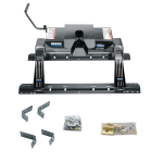 For 2007-2021 Toyota Tundra Industry Standard Semi-Custom Above Bed Rail Kit + 16K Fifth Wheel (For 5'8 or Shorter Bed (Sidewinder Required), w/o Factory Puck System Models) By Reese For 2007-2021 Toyota Tundra Industry Standard Semi-Custom Above Bed Rail Kit + 16K Fifth Wheel (For 5'8 or Shorter Bed (Sidewinder Required), w/o Factory Puck System Models) By Reese