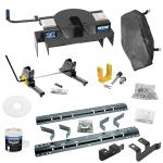 For 2014-2024 RAM 2500 Industry Standard Semi-Custom Above Bed Rail Kit + 20K Fifth Wheel + Square Slider + In-Bed Wiring + King Pin Lock + Base Rail Lock + 10" Lube Plate + Fifth Wheel Cover + Lube (For 6-1/2' or Shorter Bed, w/o Factory Puck System For 2014-2024 RAM 2500 Industry Standard Semi-Custom Above Bed Rail Kit + 20K Fifth Wheel + Square Slider + In-Bed Wiring + King Pin Lock + Base Rail Lock + 10" Lube Plate + Fifth Wheel Cover + Lube (For 6-1/2' or Shorter Bed, w/o Factory Puck System