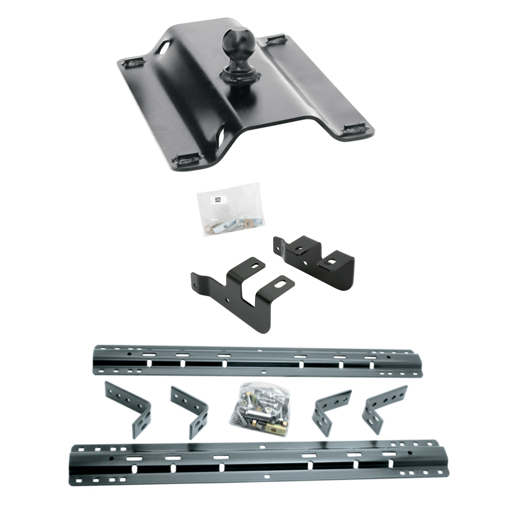 For 2014-2024 RAM 2500 Industry Standard Semi-Custom Above Bed Rail Kit + 25K Pro Series Gooseneck Hitch (For 6-1/2' and 8 foot Bed, w/o Factory Puck System Models) By Reese For 2014-2024 RAM 2500 Industry Standard Semi-Custom Above Bed Rail Kit + 25K Pro Series Gooseneck Hitch (For 6-1/2' and 8 foot Bed, w/o Factory Puck System Models) By Reese