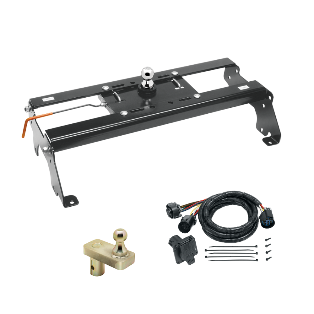 For 2003-2010 Dodge Ram 3500 Hide-A-Goose Underbed Gooseneck Hitch System + 7-Way In-Bed Wiring + 5" Offset Gooseneck Ball (For All Styles, w/o Factory Puck System Models) By Draw-Tite For 2003-2010 Dodge Ram 3500 Hide-A-Goose Underbed Gooseneck Hitch System + 7-Way In-Bed Wiring + 5" Offset Gooseneck Ball (For All Styles, w/o Factory Puck System Models) By Draw-Tite