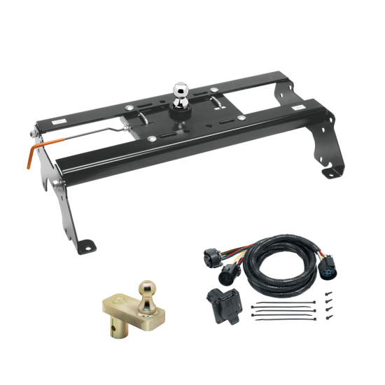 For 2003-2010 Dodge Ram 3500 Hide-A-Goose Underbed Gooseneck Hitch System + 7-Way In-Bed Wiring + 5" Offset Gooseneck Ball (For All Styles, w/o Factory Puck System Models) By Draw-Tite For 2003-2010 Dodge Ram 3500 Hide-A-Goose Underbed Gooseneck Hitch System + 7-Way In-Bed Wiring + 5" Offset Gooseneck Ball (For All Styles, w/o Factory Puck System Models) By Draw-Tite