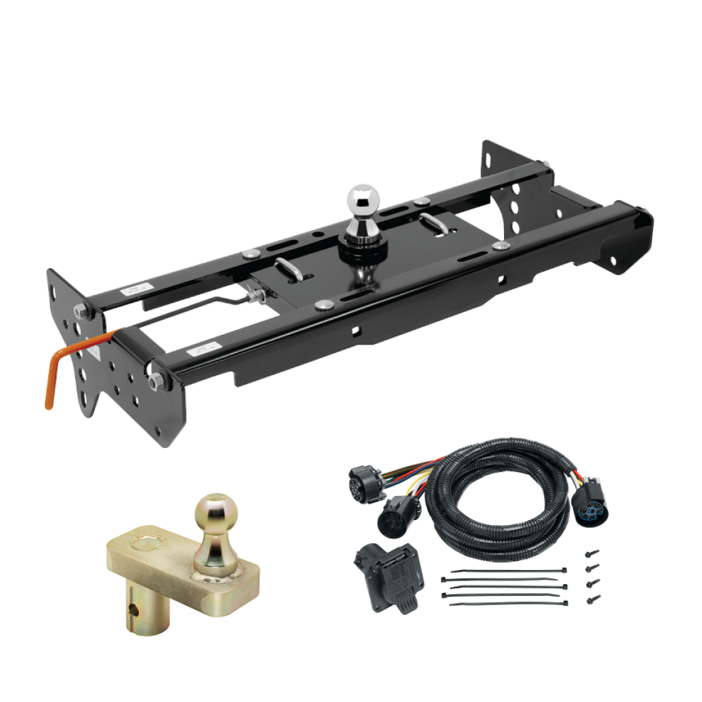 For 1999-2016 Ford F-250 Super Duty Hide-A-Goose Underbed Gooseneck Hitch System + 7-Way In-Bed Wiring + 5" Offset Gooseneck Ball (Excludes: Cab & Chassis, w/o Factory Puck System Models) By Draw-Tite For 1999-2016 Ford F-250 Super Duty Hide-A-Goose Underbed Gooseneck Hitch System + 7-Way In-Bed Wiring + 5" Offset Gooseneck Ball (Excludes: Cab & Chassis, w/o Factory Puck System Models) By Draw-Tite