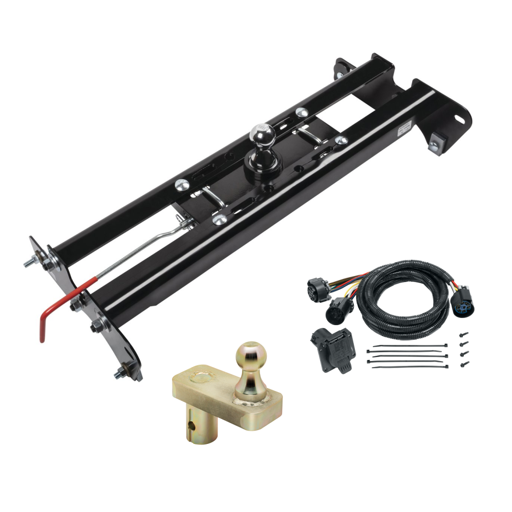 For 2015-2023 Ford F-150 Hide-A-Goose Underbed Gooseneck Hitch System + 7-Way In-Bed Wiring + 5" Offset Gooseneck Ball (Excludes: Raptor, w/o Factory Puck System Models) By Draw-Tite For 2015-2023 Ford F-150 Hide-A-Goose Underbed Gooseneck Hitch System + 7-Way In-Bed Wiring + 5" Offset Gooseneck Ball (Excludes: Raptor, w/o Factory Puck System Models) By Draw-Tite