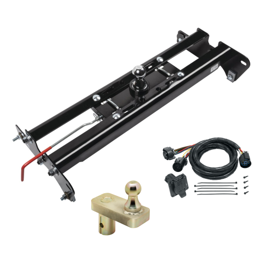 For 2015-2023 Ford F-150 Hide-A-Goose Underbed Gooseneck Hitch System + 7-Way In-Bed Wiring + 5" Offset Gooseneck Ball (Excludes: Raptor, w/o Factory Puck System Models) By Draw-Tite For 2015-2023 Ford F-150 Hide-A-Goose Underbed Gooseneck Hitch System + 7-Way In-Bed Wiring + 5" Offset Gooseneck Ball (Excludes: Raptor, w/o Factory Puck System Models) By Draw-Tite
