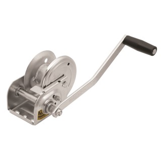 143006 Fulton Trailer Brake Winch 1000 lbs. Capacity Deluxe Fulton Brake Winch 1,000 Lbs. High-Performance Cable Only Plated Gear Cover Boat Lift Trailer Grain Auger Manual Forklift Hoist