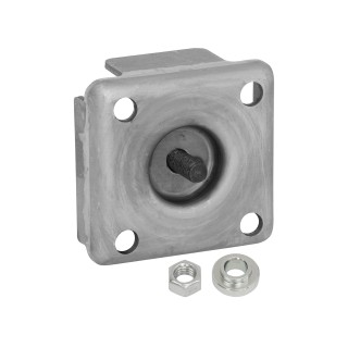 P9012-00 BULLDOG Trailer Jack Accessory Mounting Bracket-1/2" Pin w/Lip Weld-On Mounting Bracket Kit for XP Series Trailer Jack